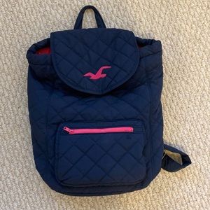 Hollister Navy Blue Backpack